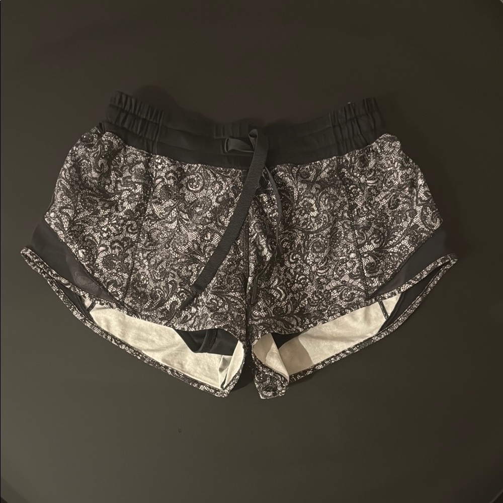 Lululemon Athletica Black and Gray Athletic Shorts